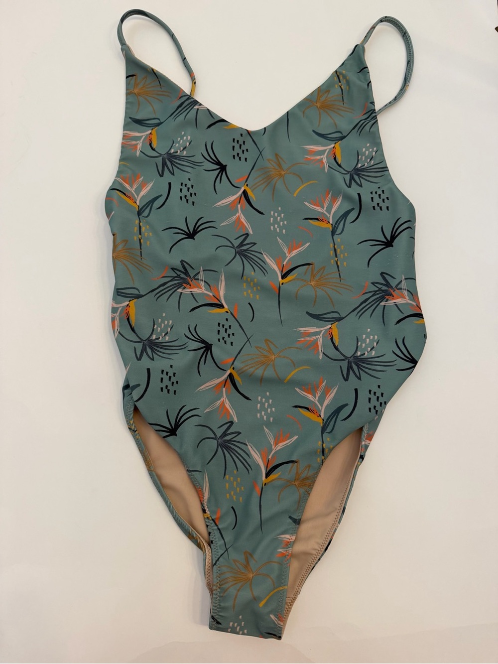Women’s Teal Floral One-Piece Swimsuit